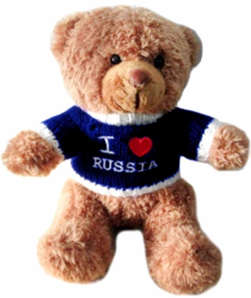 картинка Игрушка мягкая 15 см "Мишка-I LOVE RUSSIA арт. MIM0150RUS0B магазин подарков