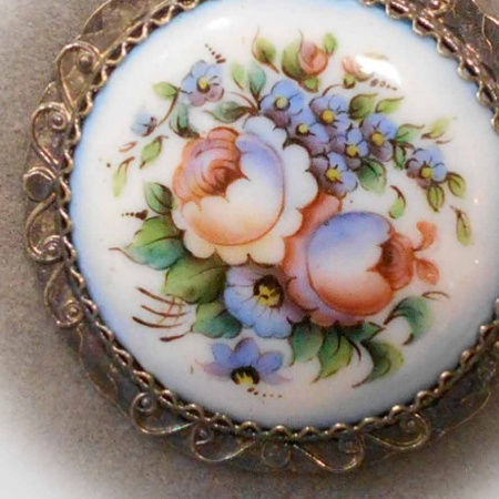 картинка Ростовская финифть Брошь арт. 1118447 