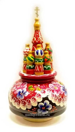 картинка Храм музыкальный сувенирный "Москва" 19см арт.86479 магазин подарков
