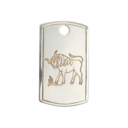 картинка Серебряная Подвеска-жетон "Телец" Арт: 10040479Т11 