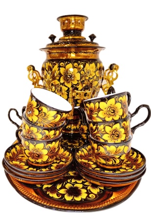 Набор самовар электрический с сервизом "Кудрина" арт. 7564322 