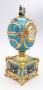 Яйцо под Фаберже музыкальное с часами "Петушок" 14 см. арт. 5732119 