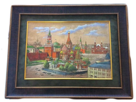 Гравюра на меди "Красная площадь" 57х 45 см. арт. 6753214