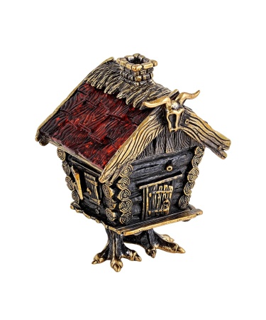 Фигурка из латуни Избушка Сундук 55х70 мм. арт. 2042