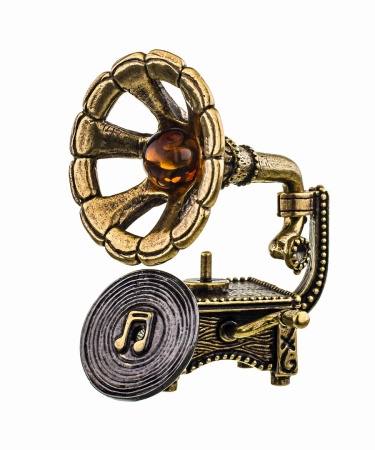 Патефон ажурный с шариком 32х45 мм. арт. 579