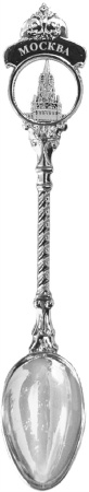 Ложка сувенирная "Москва" с фигурной вставкой арт. 6465322