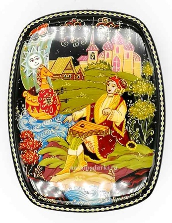 Шкатулка палех Садко 10х8 см. арт. 4367852 
