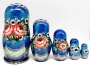 Матрешка зима 18 см. 5 мест арт. 23345