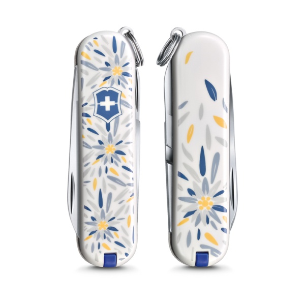 Нож-брелок Classic Alpine Edelweiss VICTORINOX 0.6223.L2109 