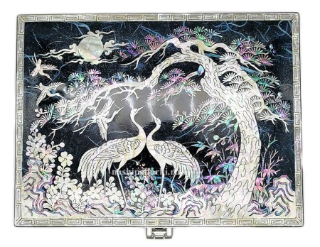 Шкатулка музыкальная перламутровая 18х14х10 см. арт. 234586