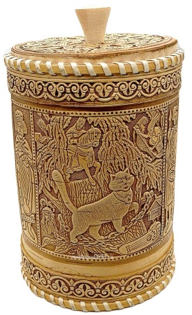 картинка Туес береста большой 25х14 см. арт. 524487 магазин русских сувениров  Наши подарки