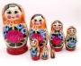 Матрешка семеновская оранжевая 17см 7 кукол  Матрешка семеновская оранжевая 17см 7 кукол