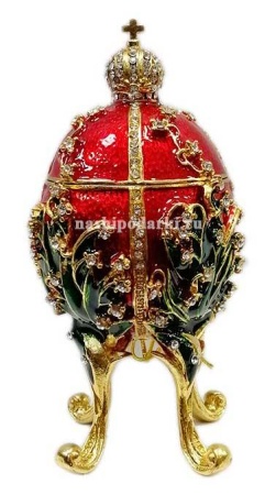 Яйцо Фаберже "Ландышы" 12см арт. 94588 