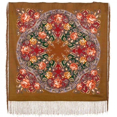 Павлопосадский платок «ЗВЁЗДОЧКА МОЯ» 1808-16 