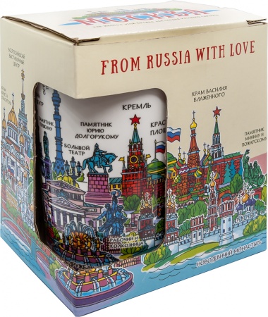 Кружка матовая "Москва. Пиктограмма" 350 мл. арт 895339