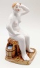 Девушка в бане сидя ярославская майолика 17 см. арт. 65412 