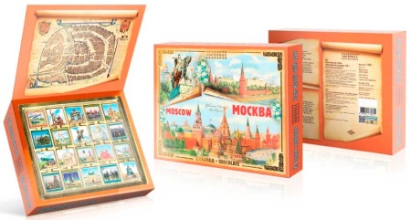 Шоколад подарочный набор "Виды Москвы"  арт. 79331 Шоколад подарочный набор "Виды Москвы"  арт. 79331