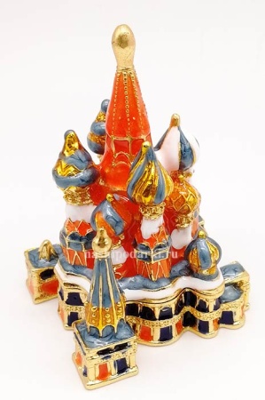 Храм василия блаженного шкатулка Фаберже 8 см. арт. 961578 