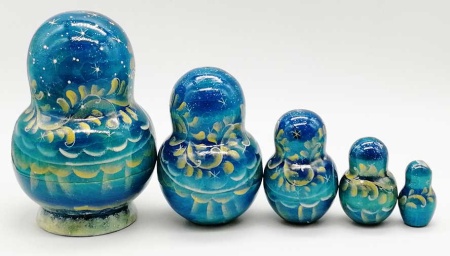 Матрешка "Зимушка" 12 см. арт. 86535