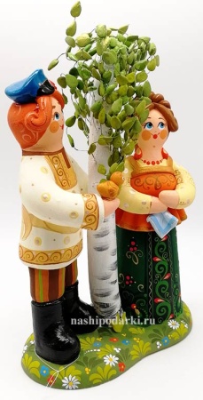 Парочка у березки 23 см. арт. 234112
