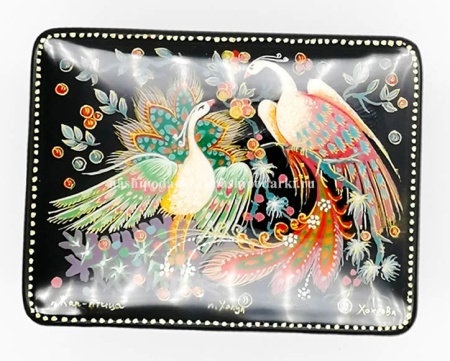 Шкатулка Холуй "Жар-птица" 6х8 см. арт. 276221