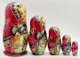 Матрешка "Зимнее счастье" 19 см. 5 мест арт. 632872