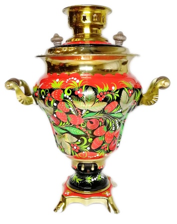 Самовар расписной электрический 3 литра "Хохлома" арт. 896311 