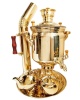 Самовар на дровах 7 литров под золото с набором арт. 3274129 