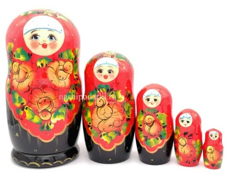 Матрешка Розы 5 мест 17см арт. 8624457