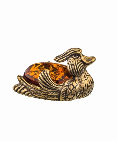 Фигурка из латуни Уточка (селезень) 30х17 мм. арт. 186 Фигурка из латуни Уточка (селезень) 30х17 мм. арт. 186