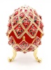 Яйцо Фаберже "Розы" красное 10см арт. 756559