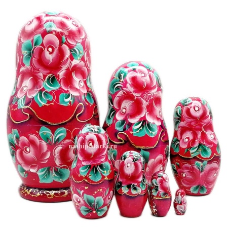Матрешка тройка 7 мест 21 см. арт. 547422