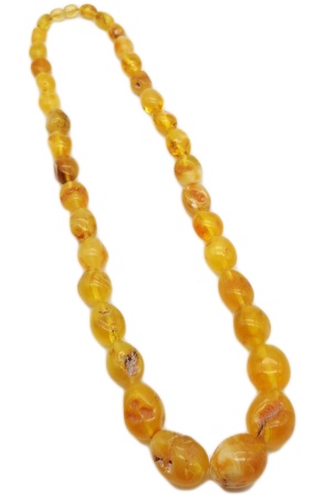 картинка Бусы из янтаря "Олива" 37гр. 52 см. арт. 298900114 магазин Янтарь