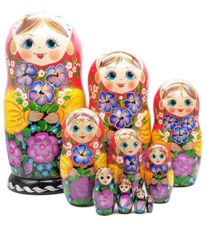 картинка Матрешка "Фиалки" 27 см. 10 мест арт. 46326577 матрешки картинка Матрешка "Фиалки" 27 см. 10 мест арт. 46326577 матрешки