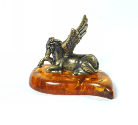 Пегас фигурка янтарь арт. 1031