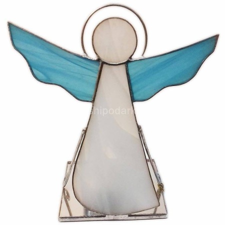 Витражный подсвечник "Ангел" 15х14см Арт. 1503195601  Витражный подсвечник "Ангел" 15х14см Арт. 1503195601