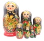 Матрешка "Жар птица" хохлома 21 см. 7 мест арт. 5763233