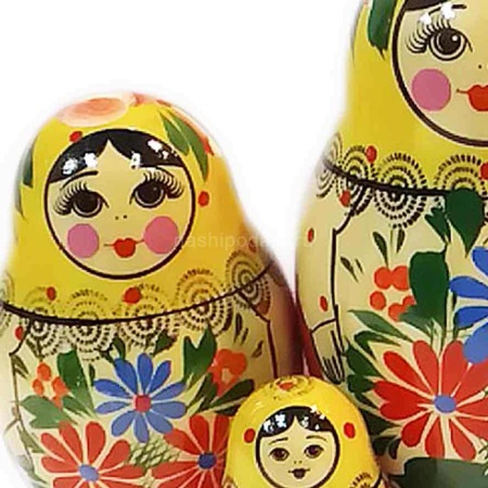 Матрешка Семеновская-хохломская 5 мест 11см арт. 1118270 1118275  Матрешка Семеновская-хохломская 5 мест 11см арт. 1118270 1118275