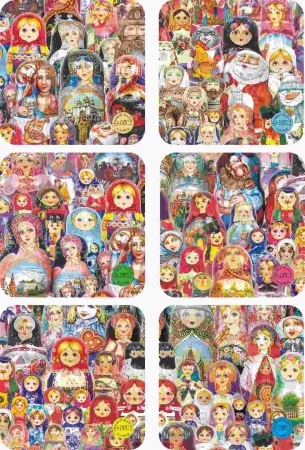 Набор плакеток сувенирных "Матрешки", 6 шт. арт. 45003603