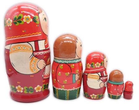 Матрешка Сергиево-посадская  5 мест 16 см. арт. 783989