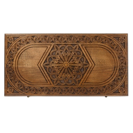 Нарды резные «Шестигранный Узор», Haleyan  Артикул: kh010 