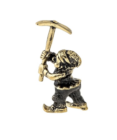 Гном с киркой маленький без подставки 15х35 мм. арт. 992.1