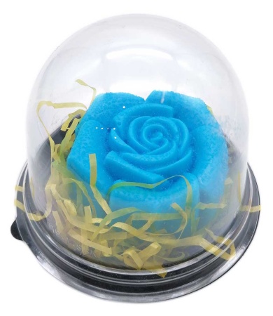 Мыло сувенирное цветочек синее 10х10 см. арт. 57574233