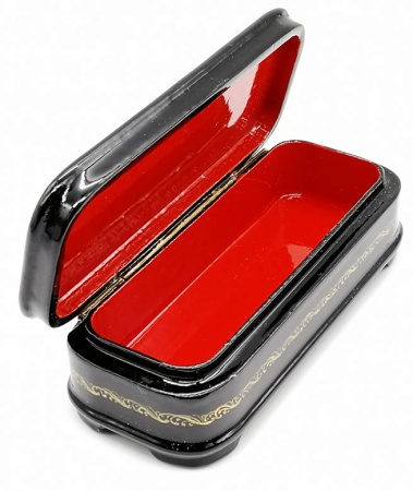 Шкатулка "Снегурочка" палех 10х4 см. арт. 4167876 