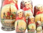 Матрешка "Москва - ХВБ"  7 мест 26см арт. 9876541