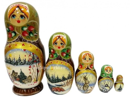 матрешка зима