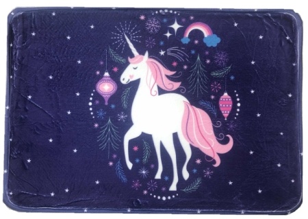 Коврик для ног "Единорог №2" (синий) Артикул: 1103 