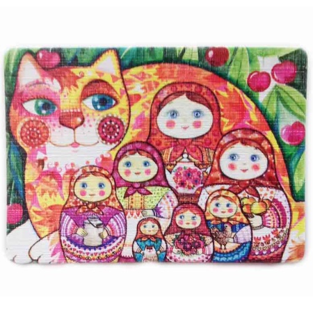Магнит Сувенир "Русские матрешки" 6х8см Арт. 140219234