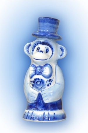 ШТОФ АРТИСТ Гжель 70*130 мм.  V-0.33 л. арт. 5876322