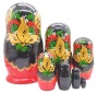 Матрешка "Жар птица" хохлома 21 см. 7 мест арт. 5763233